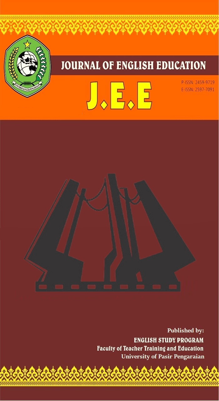 					View Vol. 5 No. 2 (2019): JEE (Journal of English Education)
				