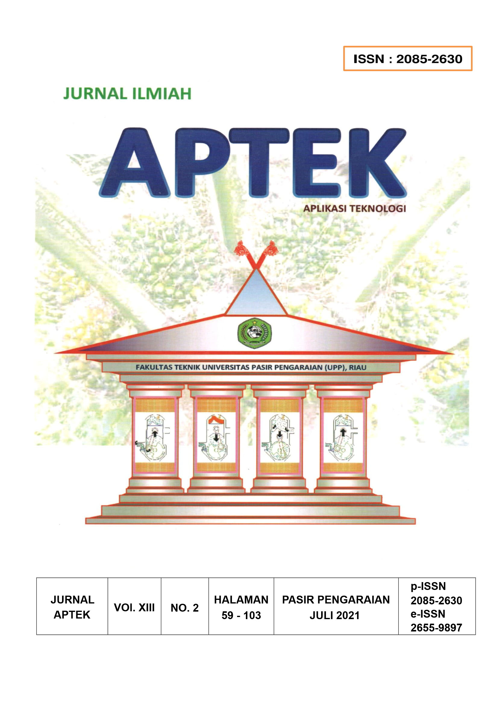 					View Jurnal Apliksai Teknologi (APTEK): Volume 13, No. 02, Juli 2021
				