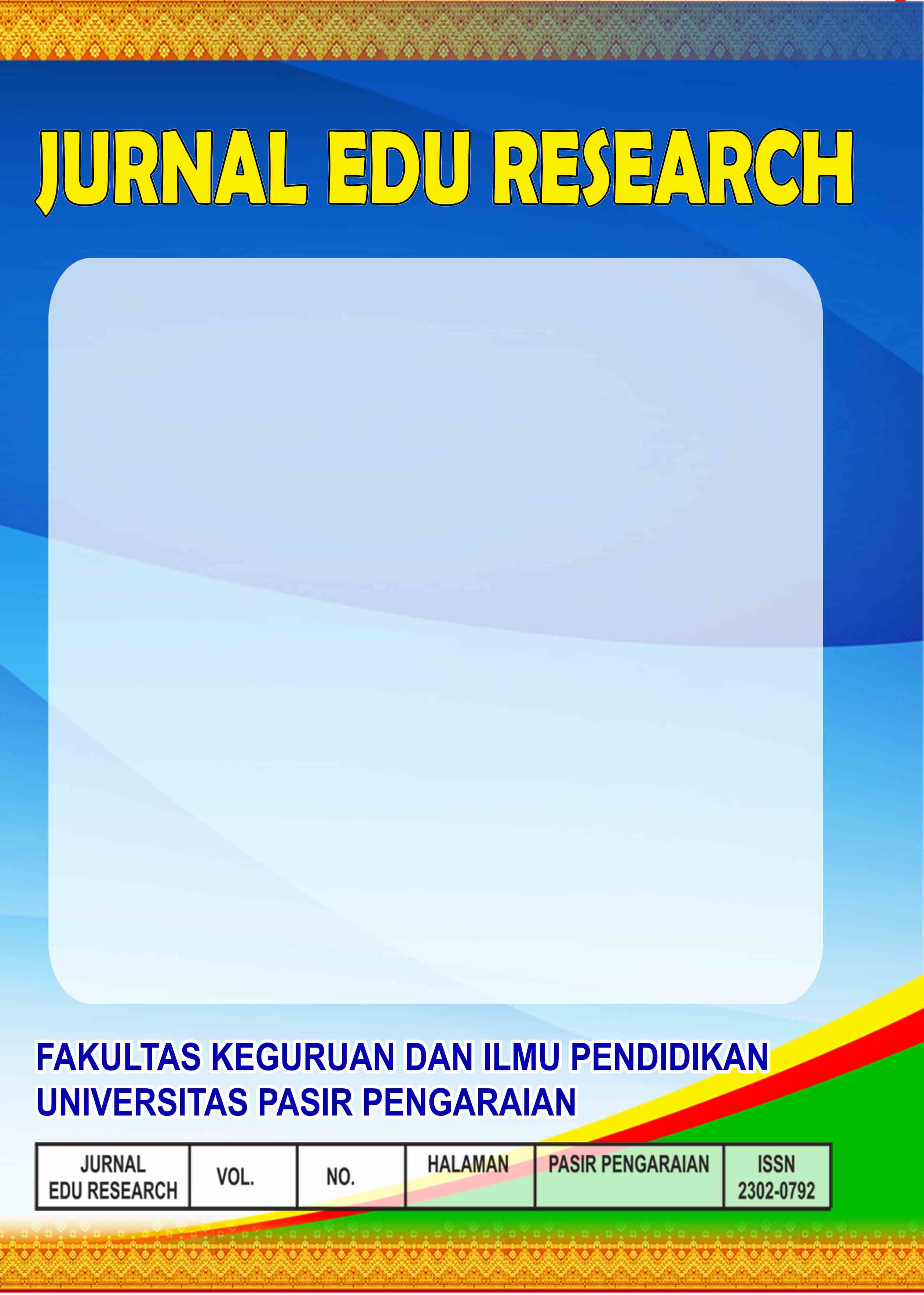 					View Vol. 11 No. 1 (2022): Jurnal Edu Research
				