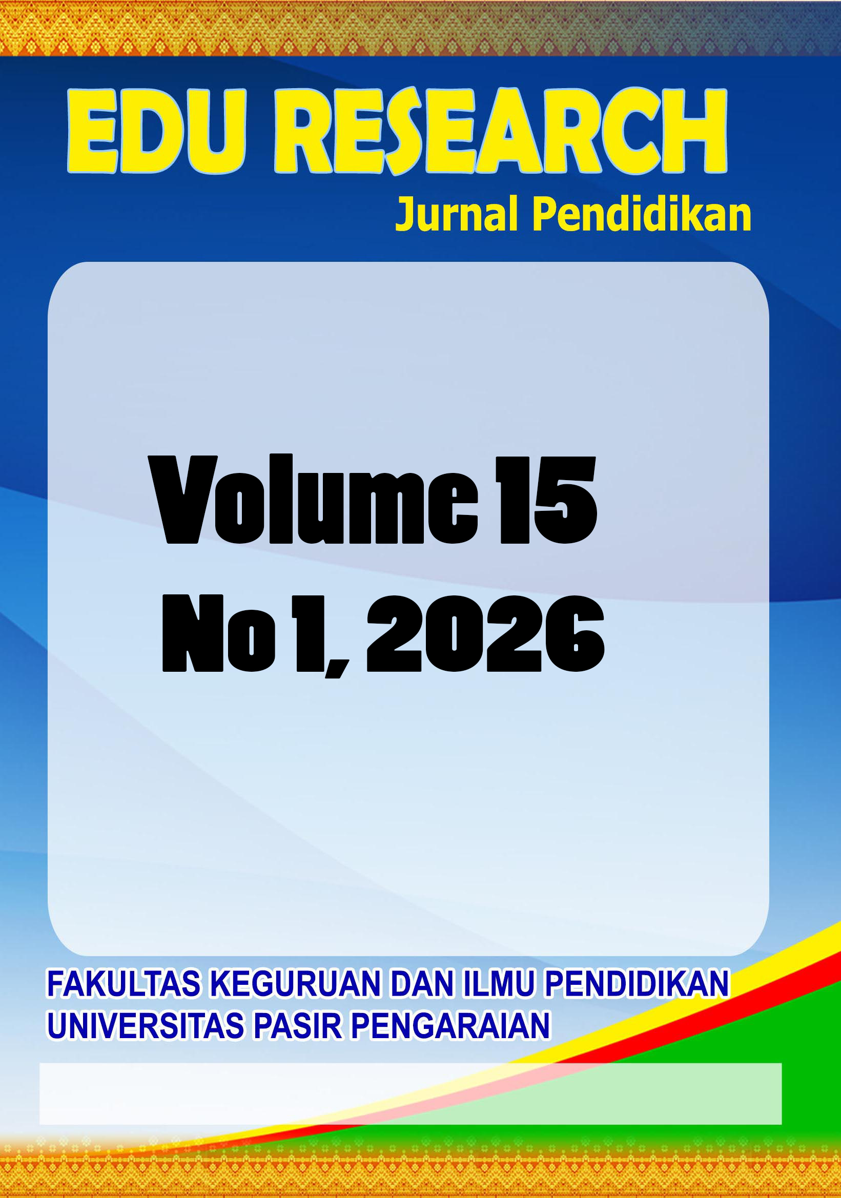 					View Vol. 15 No. 1 (2026): Jurnal Edu Research
				