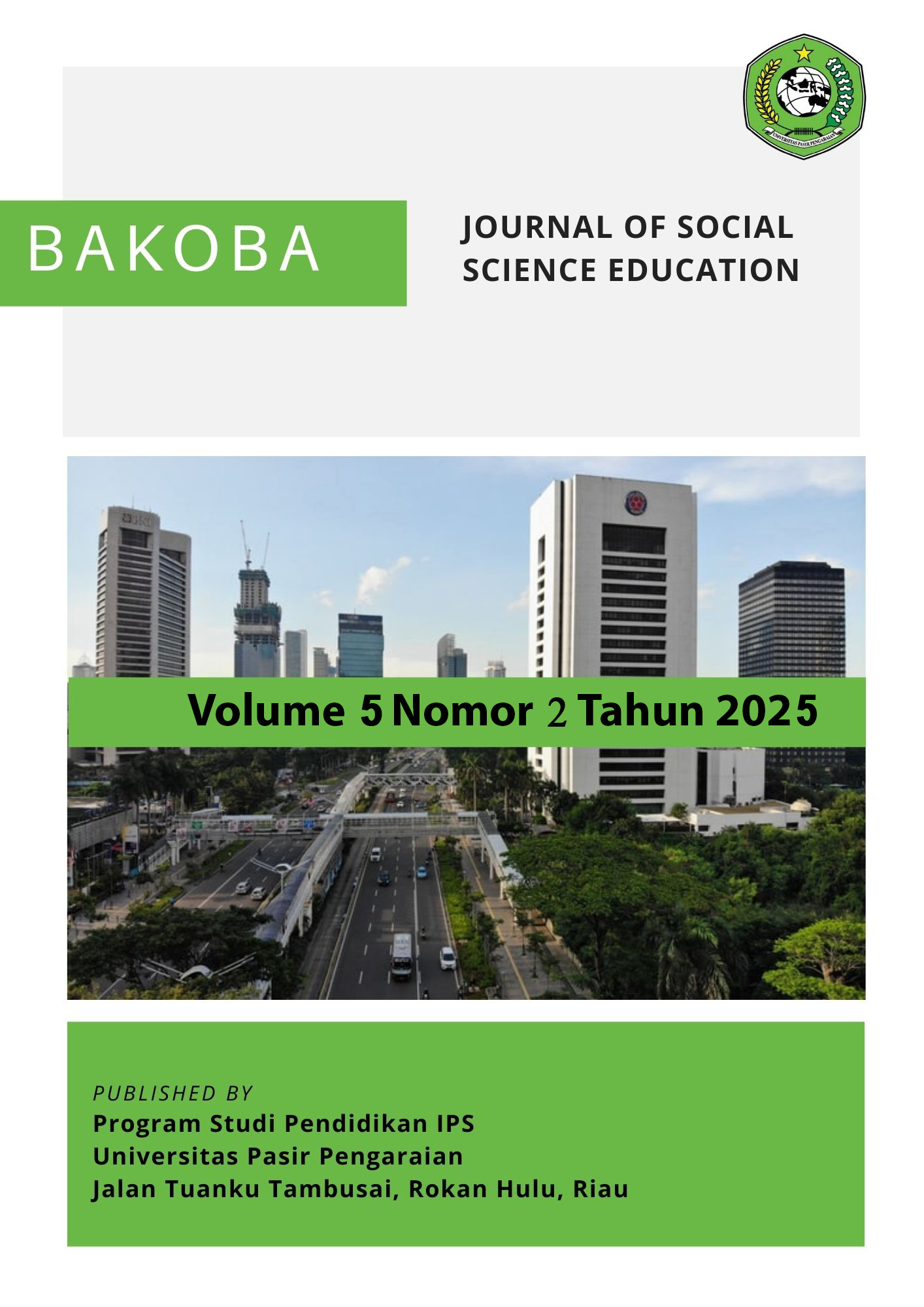 					View Vol. 5 No. 2 (2025): BAKOBA : Jurnal Social Scient Education
				